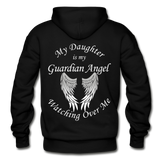 Daughter Guardian Angel Gildan Heavy Blend Adult Hoodie (CK1367) - black