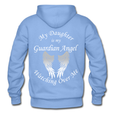 Daughter Guardian Angel Gildan Heavy Blend Adult Hoodie (CK1367) - carolina blue