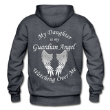 Daughter Guardian Angel Gildan Heavy Blend Adult Hoodie (CK1367) - charcoal gray