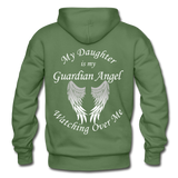 Daughter Guardian Angel Gildan Heavy Blend Adult Hoodie (CK1367) - military green