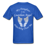 Daughter Guardian Angel Gildan Ultra Cotton Adult T-Shirt - royal blue