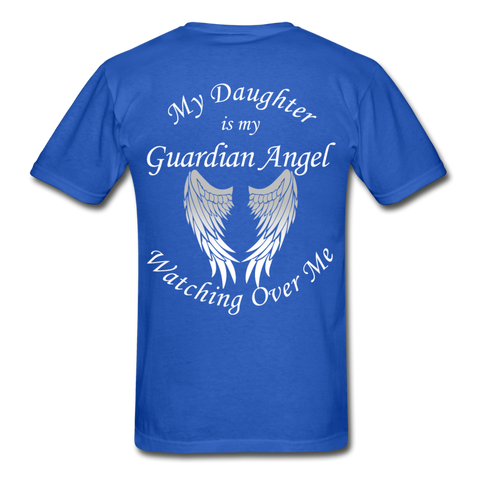 Daughter Guardian Angel Gildan Ultra Cotton Adult T-Shirt - royal blue
