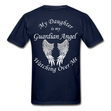 Daughter Guardian Angel Gildan Ultra Cotton Adult T-Shirt - navy