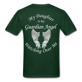 Daughter Guardian Angel Gildan Ultra Cotton Adult T-Shirt - forest green