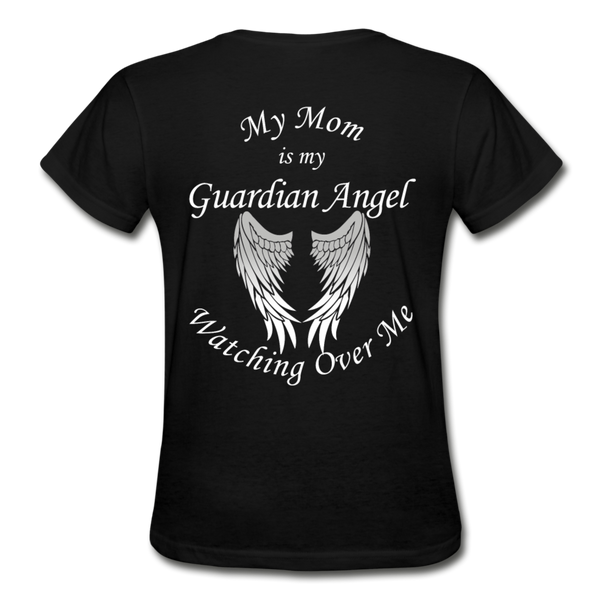 Mom Guardian Angel Gildan Ultra Cotton Ladies T-Shirt (CK1368) - black