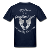 Mom Guardian Angel Gildan Ultra Cotton Adult T-Shirt (CK1368) - navy