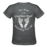 Mom Guardian Angel Gildan Ultra Cotton Ladies T-Shirt (CK1368) - deep heather