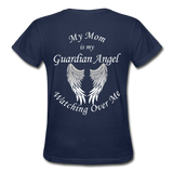 Mom Guardian Angel Gildan Ultra Cotton Ladies T-Shirt (CK1368) - navy
