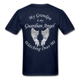 Grandpa Guardian Angel Gildan Ultra Cotton Adult T-Shirt (CK1370) - navy