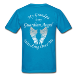 Grandpa Guardian Angel Gildan Ultra Cotton Adult T-Shirt (CK1370) - turquoise