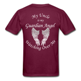 Uncle Guardian Angel Gildan Ultra Cotton Adult T-Shirt (CK1372) - burgundy
