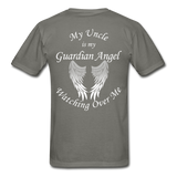 Uncle Guardian Angel Gildan Ultra Cotton Adult T-Shirt (CK1372) - charcoal
