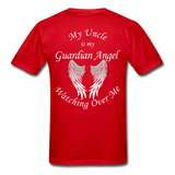 Uncle Guardian Angel Gildan Ultra Cotton Adult T-Shirt (CK1372) - red