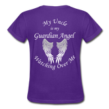 Uncle Guardian Angel Gildan Ultra Cotton Ladies T-Shirt (CK1372) - purple