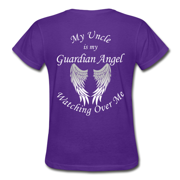 Uncle Guardian Angel Gildan Ultra Cotton Ladies T-Shirt (CK1372) - purple