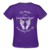 Mother Guardian Angel Gildan Ultra Cotton Ladies T-Shirt (CK1374) - purple