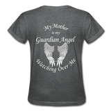 Mother Guardian Angel Gildan Ultra Cotton Ladies T-Shirt (CK1374) - deep heather