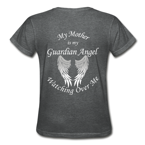 Mother Guardian Angel Gildan Ultra Cotton Ladies T-Shirt (CK1374) - deep heather