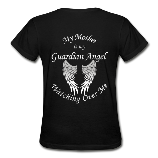 Mother Guardian Angel Gildan Ultra Cotton Ladies T-Shirt (CK1374) - black