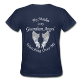Mother Guardian Angel Gildan Ultra Cotton Ladies T-Shirt (CK1374) - navy