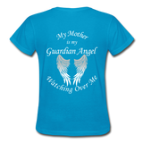 Mother Guardian Angel Gildan Ultra Cotton Ladies T-Shirt (CK1374) - turquoise