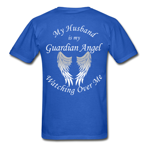 Husband Guardian Gildan Ultra Cotton Adult T-Shirt (Ck1376) - royal blue