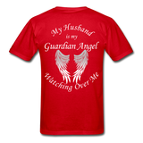 Husband Guardian Gildan Ultra Cotton Adult T-Shirt (Ck1376) - red