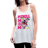 Pitbull Mom Women's Flowy Tank Top by Bella (CK1378) - white