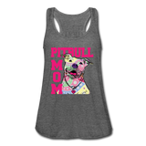 Pitbull Mom Women's Flowy Tank Top by Bella (CK1378) - deep heather