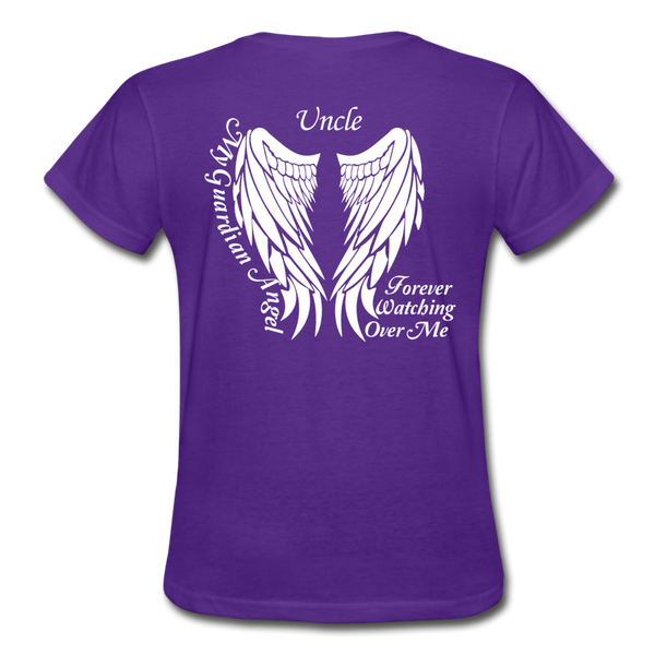 Uncle Guardian Angel Gildan Ultra Cotton Ladies T-Shirt (CK1383) - purple