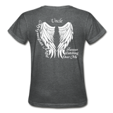 Uncle Guardian Angel Gildan Ultra Cotton Ladies T-Shirt (CK1383) - deep heather