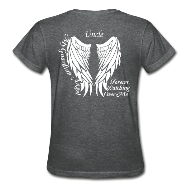 Uncle Guardian Angel Gildan Ultra Cotton Ladies T-Shirt (CK1383) - deep heather