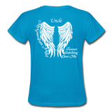 Uncle Guardian Angel Gildan Ultra Cotton Ladies T-Shirt (CK1383) - turquoise