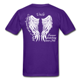 Uncle Guardian Angel Gildan Ultra Cotton Adult T-Shirt (CK1383) - purple
