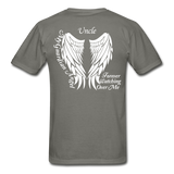 Uncle Guardian Angel Gildan Ultra Cotton Adult T-Shirt (CK1383) - charcoal