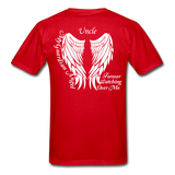 Uncle Guardian Angel Gildan Ultra Cotton Adult T-Shirt (CK1383) - red