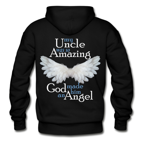 Uncle Amazing Angel Gildan Heavy Blend Adult Hoodie (CK1385) - black