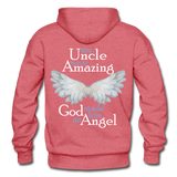 Uncle Amazing Angel Gildan Heavy Blend Adult Hoodie (CK1385) - heather red