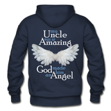 Uncle Amazing Angel Gildan Heavy Blend Adult Hoodie (CK1385) - navy
