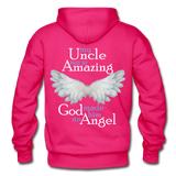 Uncle Amazing Angel Gildan Heavy Blend Adult Hoodie (CK1385) - fuchsia