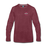 Medical Assistant Flag  Men's Premium Long Sleeve T-Shirt (CK1387) - heather burgundy