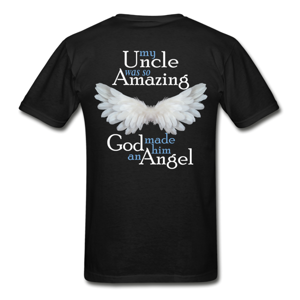 Uncle Amazing Angel Gildan Ultra Cotton Adult T-Shirt (CK1386) - black
