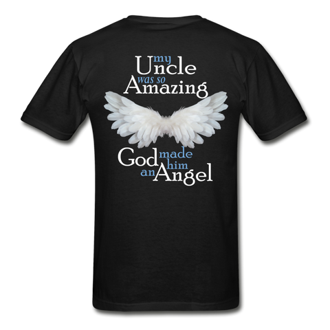 Uncle Amazing Angel Gildan Ultra Cotton Adult T-Shirt (CK1386) - black