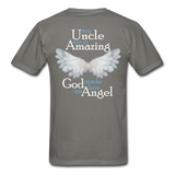 Uncle Amazing Angel Gildan Ultra Cotton Adult T-Shirt (CK1386) - charcoal