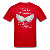 Uncle Amazing Angel Gildan Ultra Cotton Adult T-Shirt (CK1386) - red