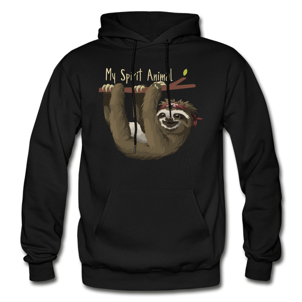 Sloth My Spirit Animal Gildan Heavy Blend Adult Hoodie (CK1391) - black