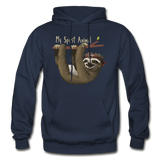 Sloth My Spirit Animal Gildan Heavy Blend Adult Hoodie (CK1391) - navy
