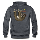 Sloth My Spirit Animal Gildan Heavy Blend Adult Hoodie (CK1391) - charcoal gray