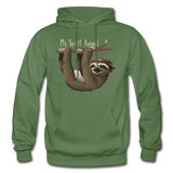 Sloth My Spirit Animal Gildan Heavy Blend Adult Hoodie (CK1391) - military green
