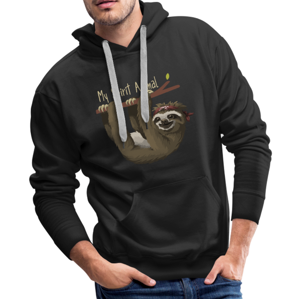 Sloth My Spirit Animal Men’s Premium Hoodie (CK1392) - black